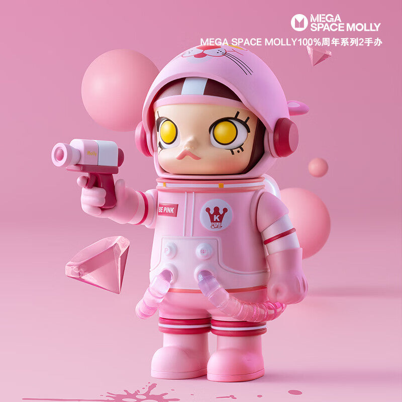 POP MART Pop mart MEGA SPACE MOLLY100%Anniversary Series2-A Hand-Made100%Second Generation Blind Box