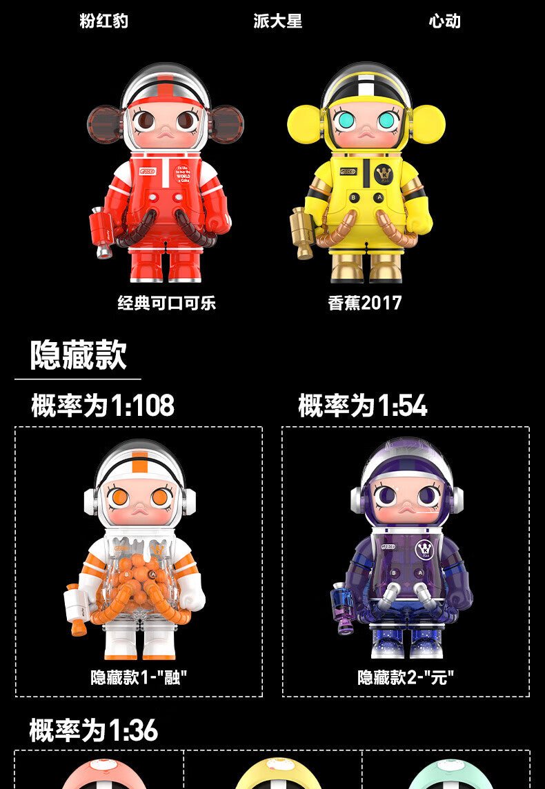 POP MART Pop mart MEGA SPACE MOLLY100%Anniversary Series2-A Hand-Made100%Second Generation Blind Box