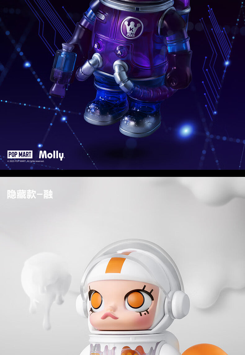 POP MART Pop mart MEGA SPACE MOLLY100%Anniversary Series2-A Hand-Made100%Second Generation Blind Box